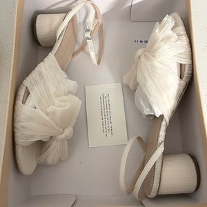 Loeffler Randall - Dahlia Pearl Pleated Bow Heel